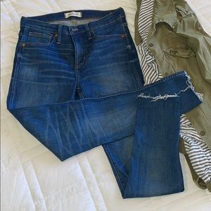 Madewell 9” High-Rise Skinny Raw Hem